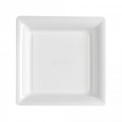 15x12 ASSIETTE CARREE REUTILISABLE D.235 BLANC