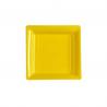 15x12 ASSIETTE CARREE REUTILISABLE D.235 JAUNE