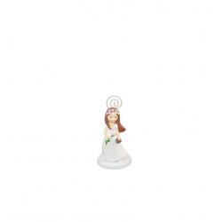 MARQUE PLACE RESINE COMMUNION FILLE 5,5CMX5,5CMX10,5CM