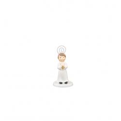 MARQUE PLACE RESINE COMMUNION GARCON 5,5CMX5,5CMX10,5CM