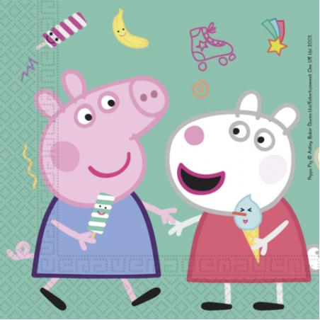 20 Serviettes Peppa Pig