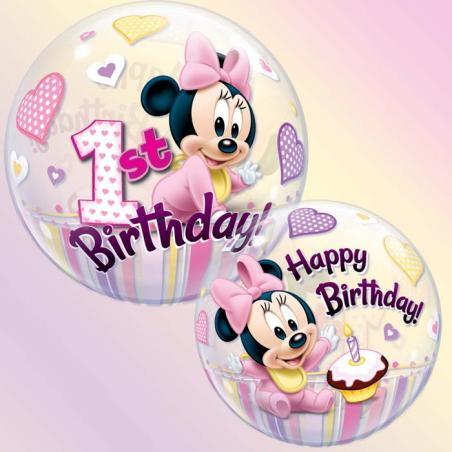 22'single Disney Minnie Mouse 1st Birthday