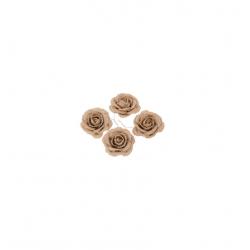 SET 4 ROSES JUTE 5CM