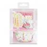 24 Caissettes + 24 cake toppers "Licorne"