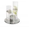 SET VASE+BOUGIE+FLEURS+MIROIR