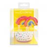 24 Caissettes + 24 cake toppers "Rainbow"