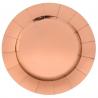 Sous assiette brillante rose gold