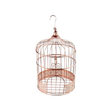 Tirelire cage rose gold