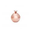 VASE BOULE ROSE GOLD METAL DIA 12.5CM X 14.5CM