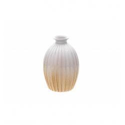 VASE CERAMIQUE BLANC ATHENA DIA 12.5CM X 18.5CM HT