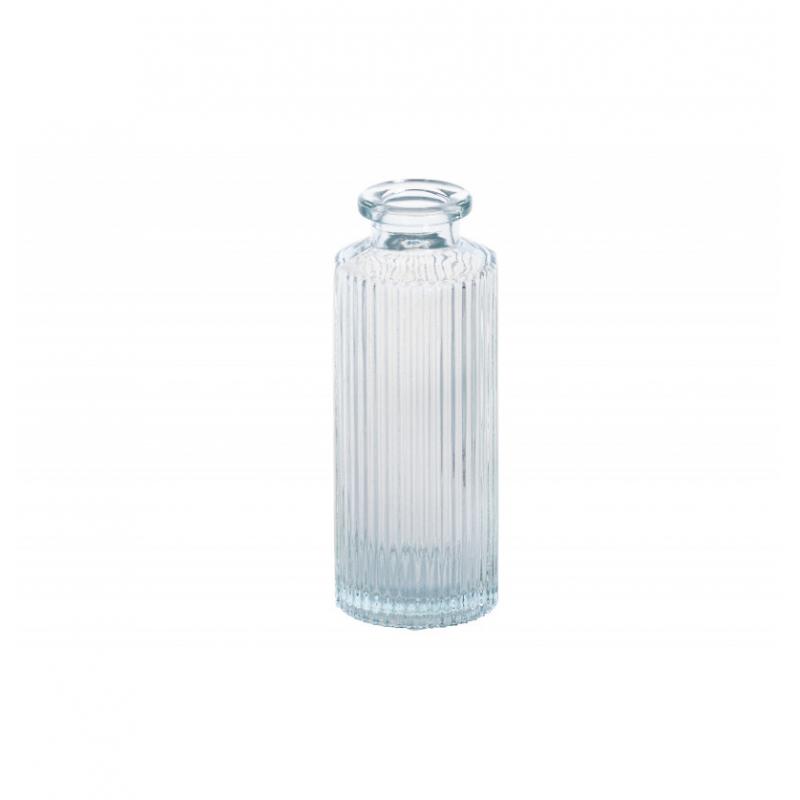 VASE VERRE HELOISE TRANSPARENT DIA 5.5CM X 13.5CM HT