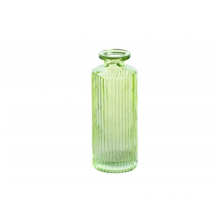 VASE VERRE HELOISE VERT DIA 5.5CM X 13.5CM HT