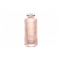 VASE VERRE HELOISE VIEUX ROSE DIA 5.5CM X 13.5CM HT