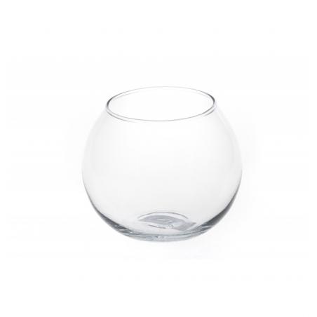 VASE VERRE TRANSPARENT DIA 12CM X 10CM HT