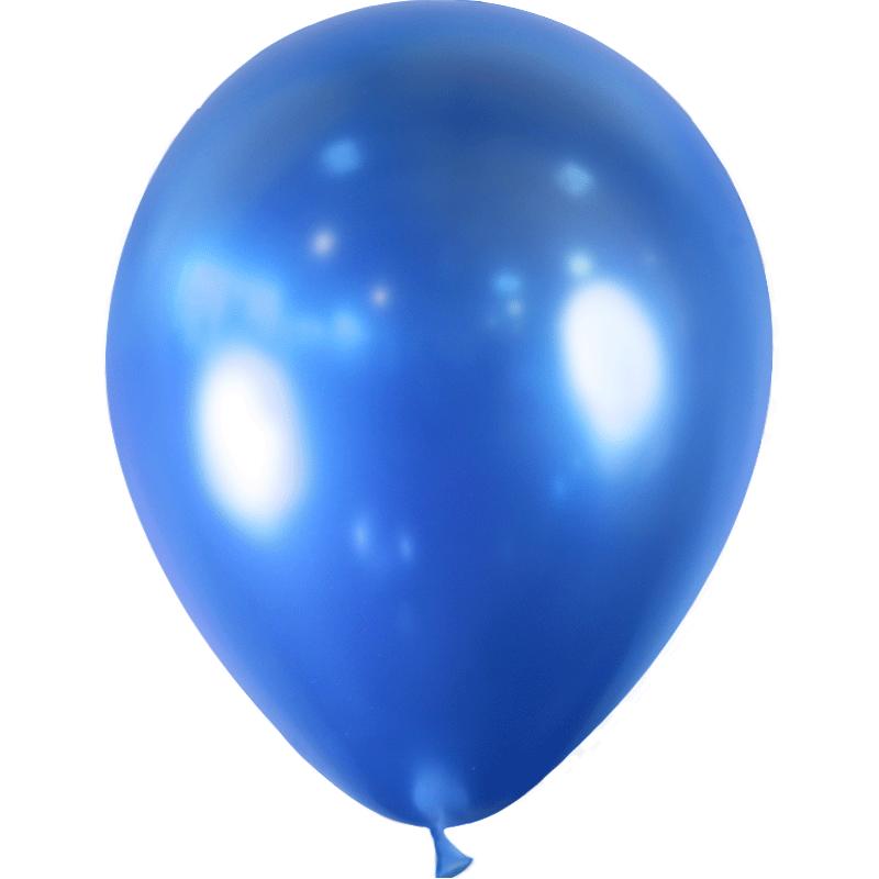 25 BALLONS BRILLANT 5' BLEU