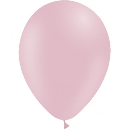 25 BALLONS LATEX 5' PASTEL ROSE BEBE