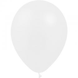 25 BALLONS LATEX BLANC 5'