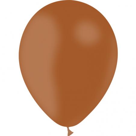 25 BALLONS LATEX MARRON  5'