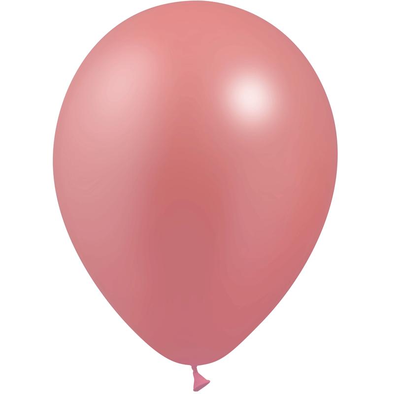 25 BALLONS LATEX ROSE GOLD 5' METAL