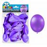 25 ballons métallisés couleur Lilas