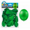 25 ballons métallisés couleur Vert profond