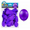 25 ballons métallisés couleur Violet