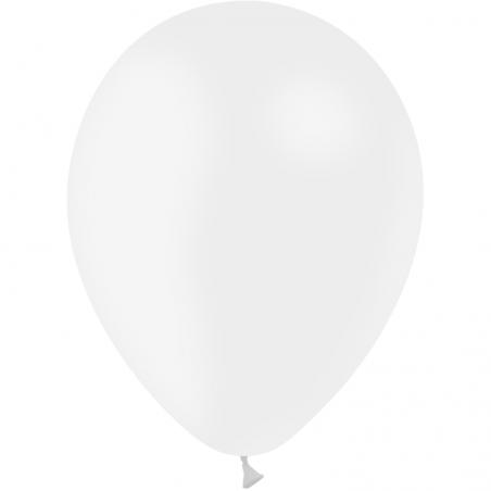 50 BALLONS LATEX 12' BLANC