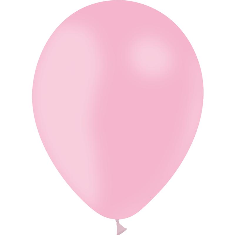 50 BALLONS LATEX 12' ROSE BONBON