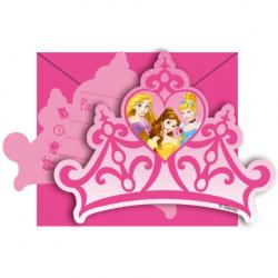 6 Invitations Princesses