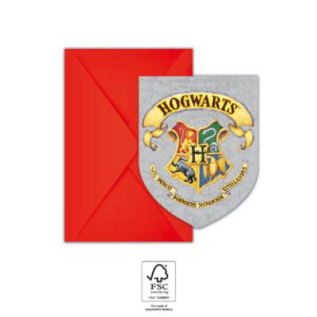 6 invitations harry potter