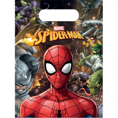 6 sac cadeaux Spiderman