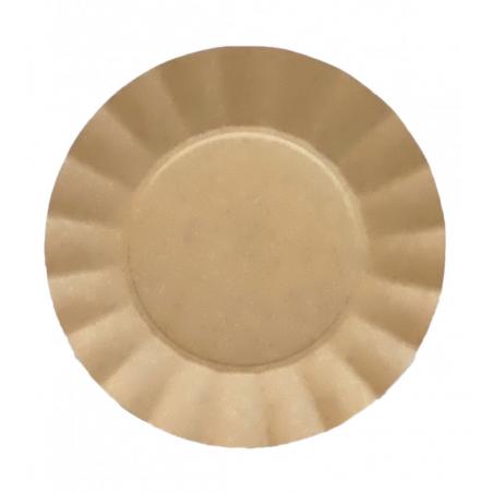 8 ASSIETTES 24.5CM COMPOSTABLE BRUNO KRAFT