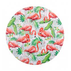 ASSIETTE DECO FLAMANT ROSE DIA 33X1.5CM