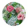 ASSIETTE DECO FLEURS TROPICALES DIA 33X1.5CM