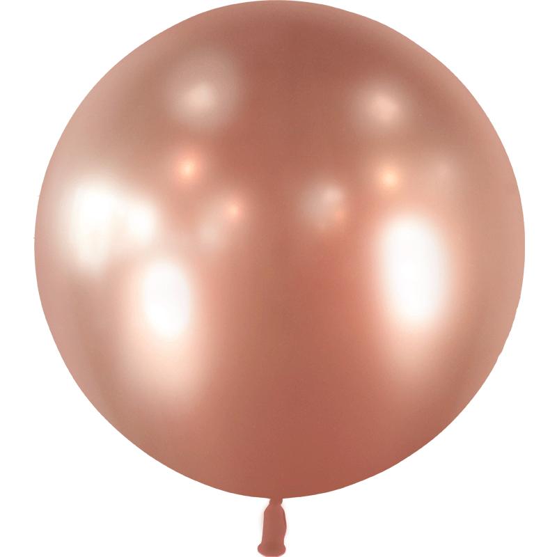 BALLON LATEX 2' ROSE GOLD BRILLANT