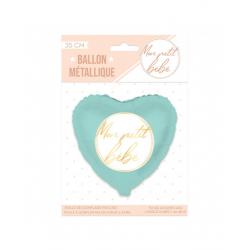 BALLON METAL COEUR BABY SHOWER GARCON