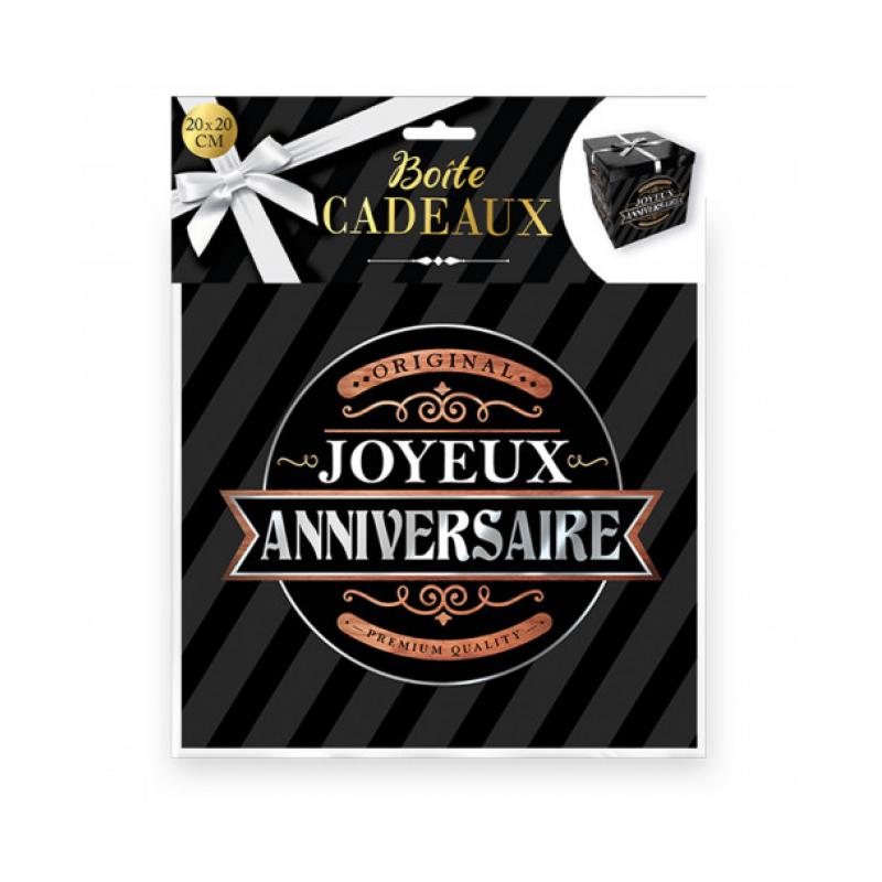 BOITE CADEAU MM JOYEUX ANNIV NOIRE