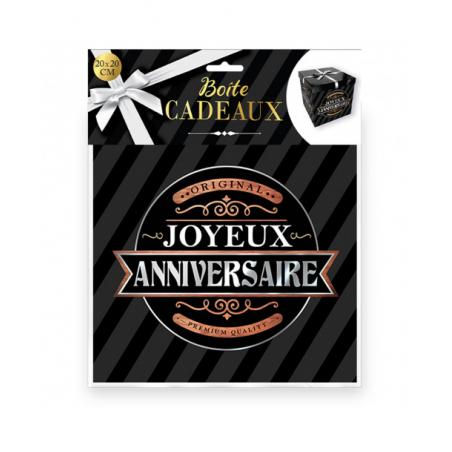 BOITE CADEAU MM JOYEUX ANNIV NOIRE