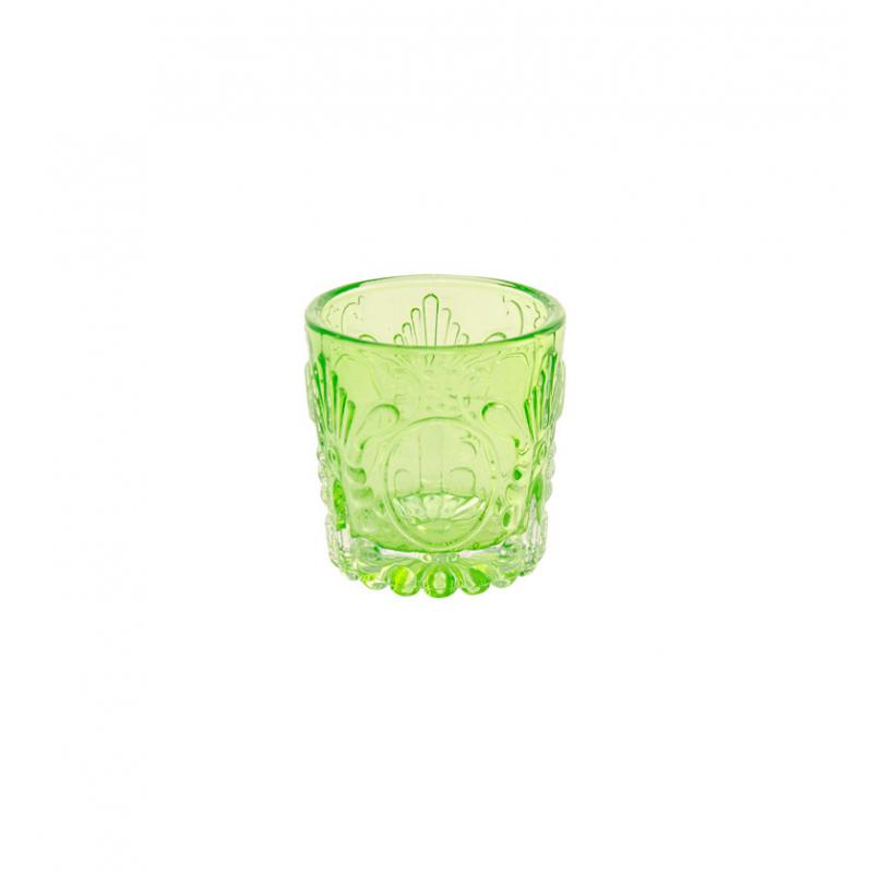 BOUGEOIR COLONIAL VERT LIME DIA5.6X5.7CM