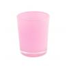 BOUGEOIR ROSE PASTEL BRILLANT DIA5.6X6.5CM HT