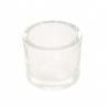 BOUGEOIR VERRE ROND TRANSPARENT DIA 6.5 X5.7CM HT