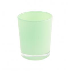 BOUGEOIR VERT PASTEL BRILLANT DIA5.6X6.5CM HT