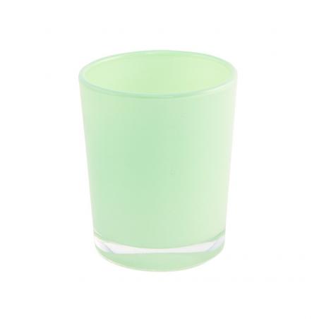 BOUGEOIR VERT PASTEL BRILLANT DIA5.6X6.5CM HT