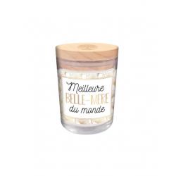 BOUGIE VERRE"MEILLEURE BELLE-MERE"