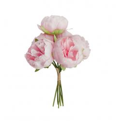 BOUQUET 6 PIVOINES 27.5CM ROSE PASTEL