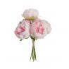 BOUQUET 6 PIVOINES 27.5CM ROSE PASTEL