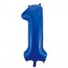 Ballon Chiffre 96cm 1 bleu