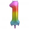 Ballon Chiffre 96cm 1 rainbow